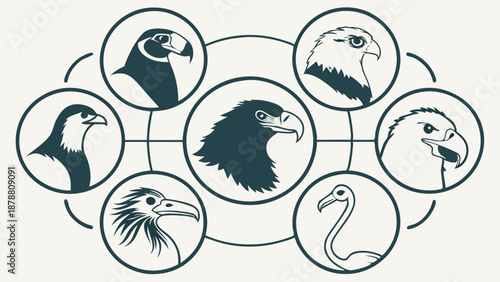 Bird Species Comparison Infographic Template for Ornithology Education Wildlife Design Projects