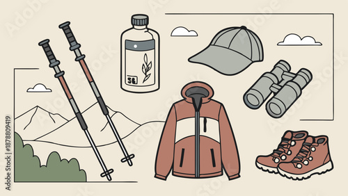 Hiking Gear Essentials for Outdoor Adventure Travel Planning Backpacking Trip Preparation and Active Lifestyle Web Design