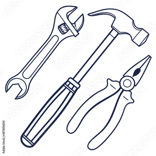 Basic tool set for home repair