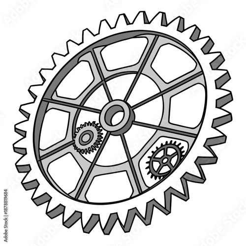 Gear and honeycomb hybrid layout with direct mechanical