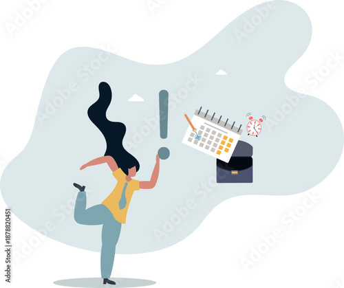 Marked day on the calendar concept of planning and business.