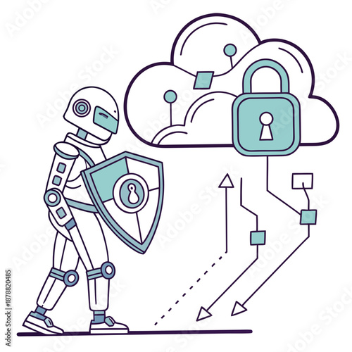 Robot guarding cloud security
