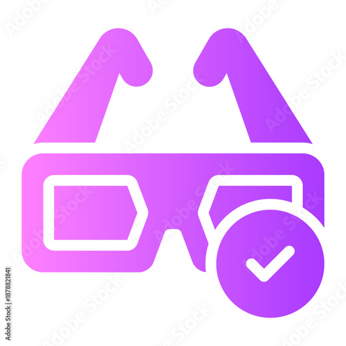 glasses gradient icon