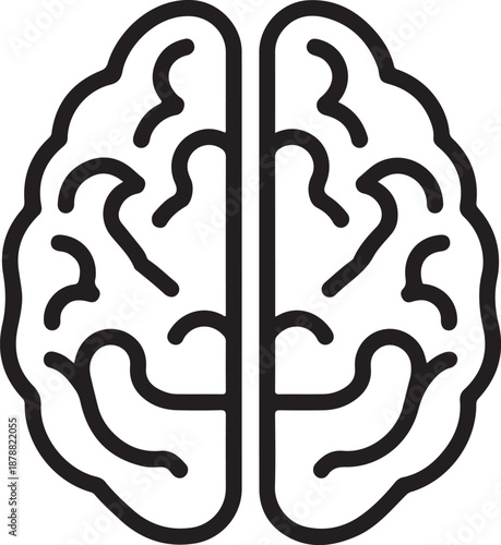 Abstract ai brain circuit vector illustration intelligent technology scalable graphic