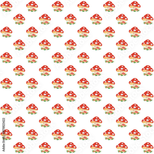 Tree mixed seamless pattern