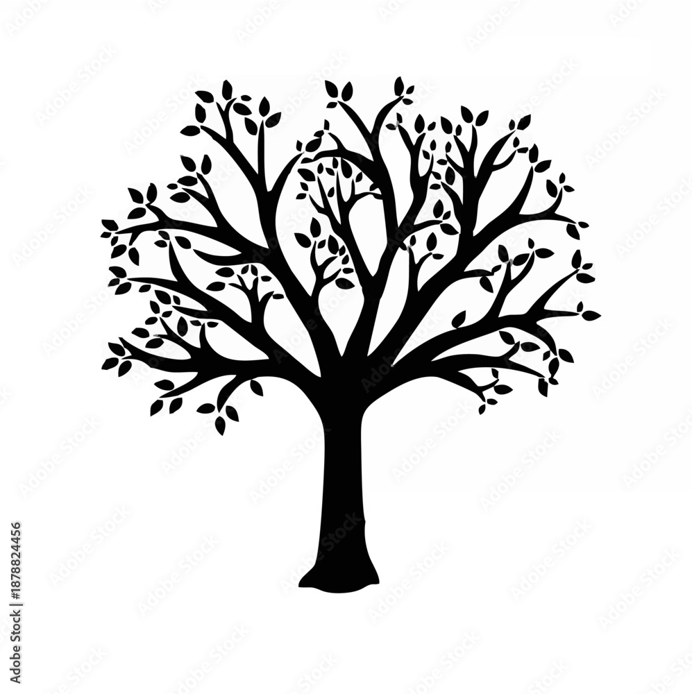 Fototapeta premium Vector Tree Silhouette.eps