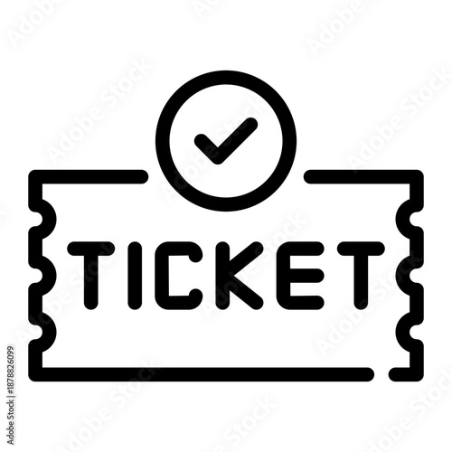 ticket line icon
