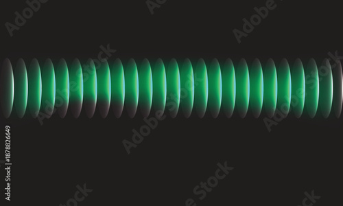 Energy Beam: A mesmerizing abstract depiction of an energy beam, rendered in sleek green hues against a dark backdrop. The beam pulses with an ethereal glow.