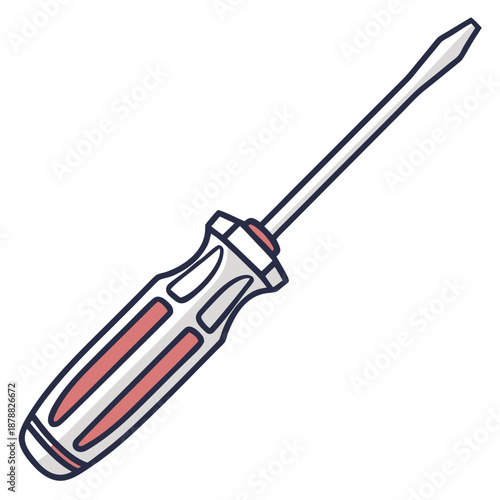 Illustrated screwdriver