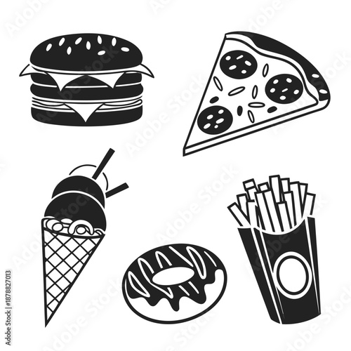 Fast food icons