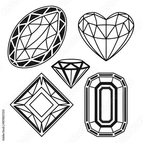 Collection of precious gemstones