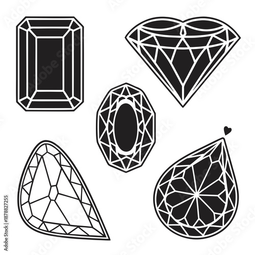 Various diamond shapes