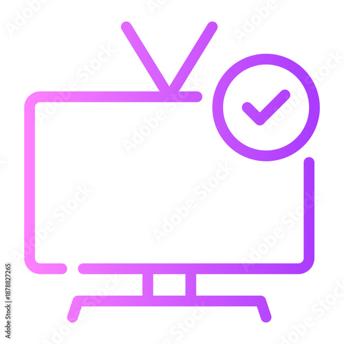 smart tv gradient icon