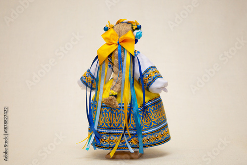 The Ukrainian motanka doll is an ancient amulet and symbol of Ukrainian culture, made without a face so as not to instill a soul in it. Instead of a face, a cross is often dangled to protect against e