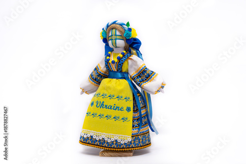 The Ukrainian motanka doll is an ancient amulet and symbol of Ukrainian culture, made without a face so as not to instill a soul in it. Instead of a face, a cross is often dangled to protect against e