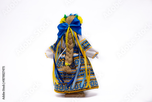The Ukrainian motanka doll is an ancient amulet and symbol of Ukrainian culture, made without a face so as not to instill a soul in it. Instead of a face, a cross is often dangled to protect against e