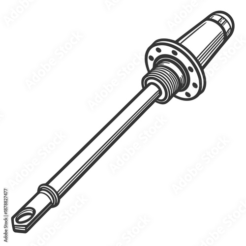 Mechanical axle illustration