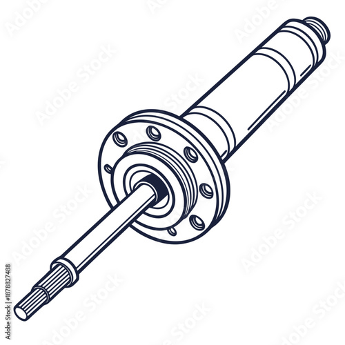 Mechanical shaft illustration