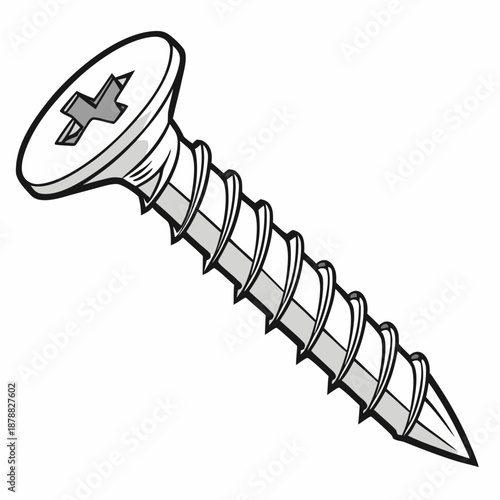 Close-up of a screw