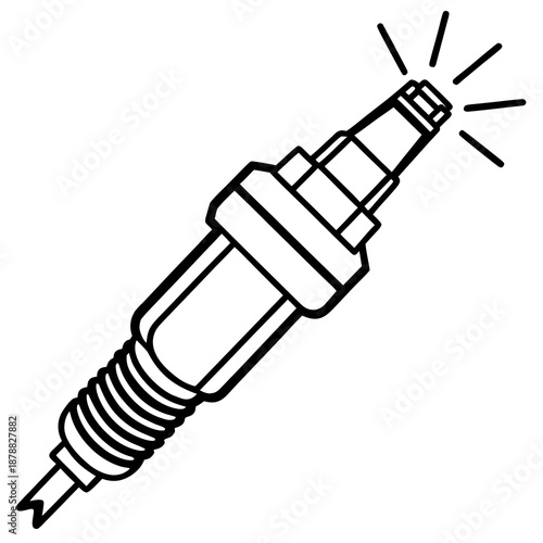 Illustration of a spark plug