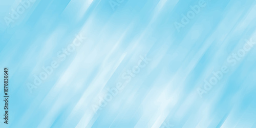 Bright abstract background with soft, blended diagonal strokes of light blue and white, evoking a sense of clear skies, water, or gentle movement, perfect for refreshing and airy design concepts