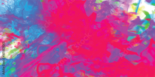 Vibrant abstract explosion of pink blue and green paint splatters and streaks creating a chaotic and energetic artistic background for creative design projects and vibrant visuals