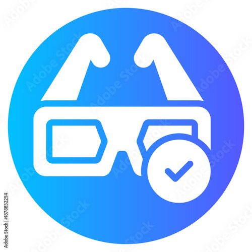 glasses gradient icon