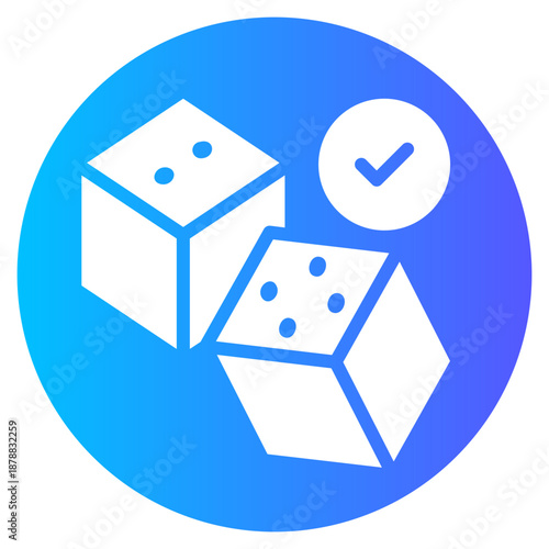 gambling gradient icon