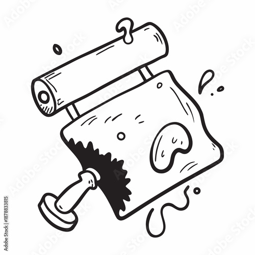 Painting tools illustration