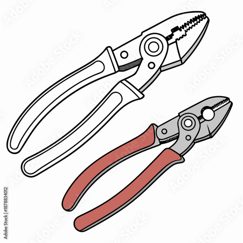 Two pairs of pliers
