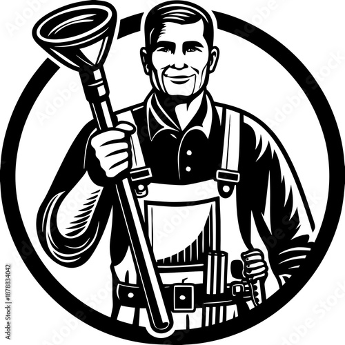 Illustrated plumber