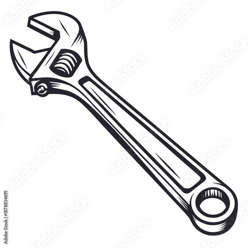 Adjustable wrench
