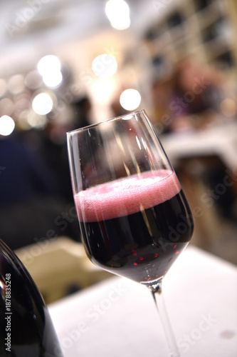 Lambrusco wine from Emilia Romagna region in Italy