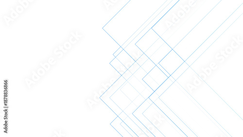 Abstract 3d architectural background featuring a blue blueprint design with technology patterns and business construction lines for a modern web banner wallpaper concept