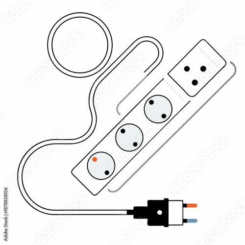Power strip with multiple outlets