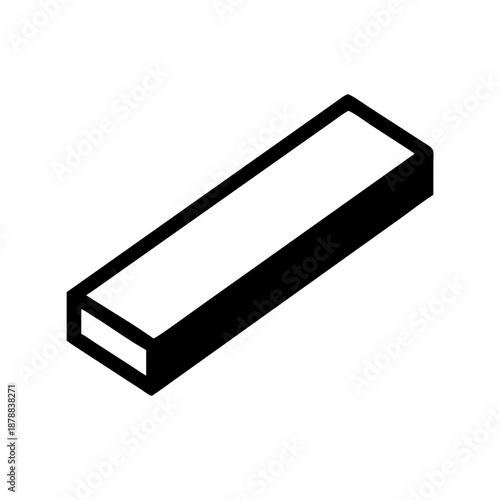 Black and white rectangular icon