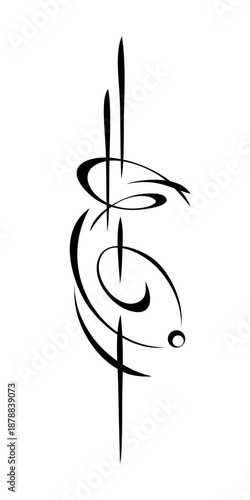 decorative element with an abstract pattern, graphic design