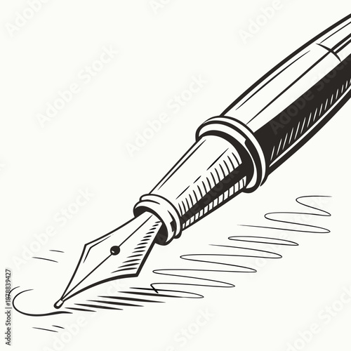 Fountain pen writing