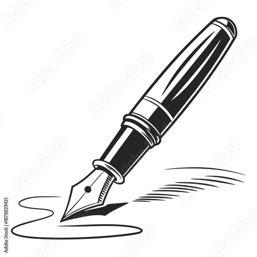 Fountain pen writing