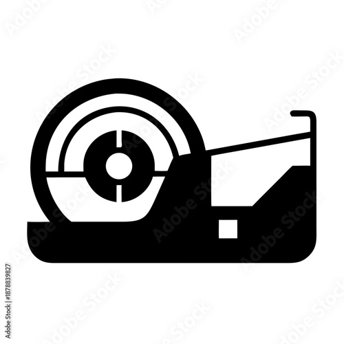 A sleek and functional tape dispenser icon, an essential tool for office and school use