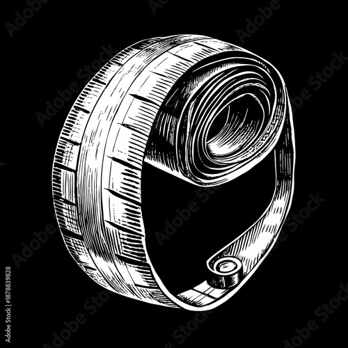 Measuring tape illustration