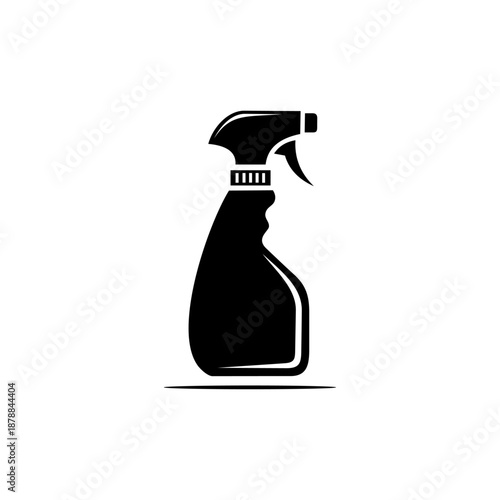 Spray bottle icon. Outline vector illustration of a disinfectant sprayer.