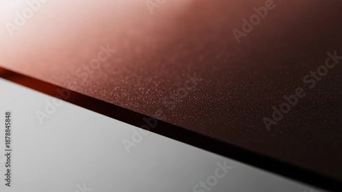 Elegant copper metallic paint transition with subtle light play creating a modern effect