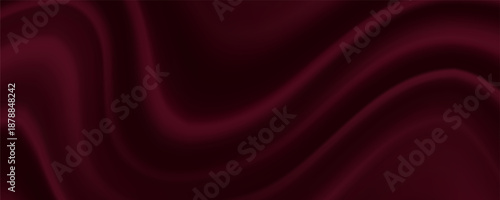 Black dark deep burgundy ruby cherry plum red abstract background. Silk satin velvet fabric. Elegant luxury rich. Curtain drapery fold line wave flow. Romance, Valentine, Birthday. Christmas. Design.
