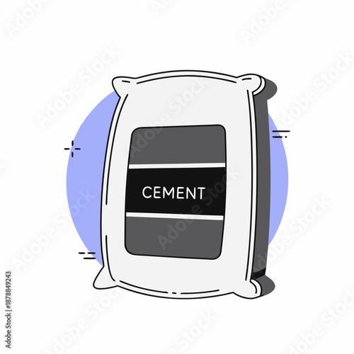 Cement bag illustration