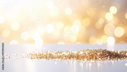 Golden Glitter Background