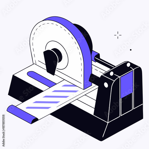 Illustrated labeling machine