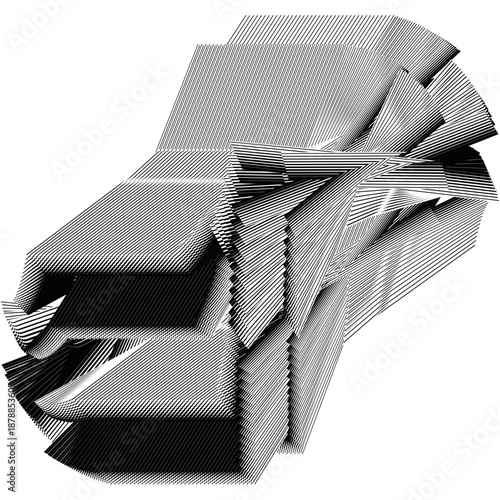 op art modern geometrical energy composition, trendy graphical transformation, structure, construction, unique linear abstraction, creative geometric dynamic pattern, abstract halftone background