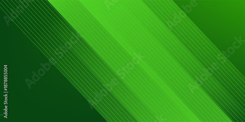 Abstract green sporty background template vector with shiny lines and lights. Green background with strong pattern design.Eps10 vector