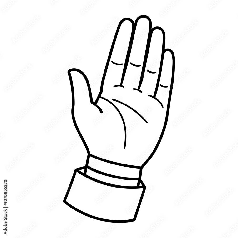 Obraz premium Hand salute